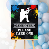 Paintball Verjaardag Splatter Teen Boys Favors Sig Poster