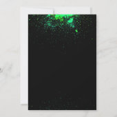 Paintball-verjaardagsfeestje aangepodigde - Groen Kaart (Achterkant)