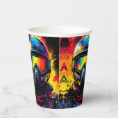 Paintball verjaardagsfeestje gepersonaliseerd papieren bekers (Rechts)