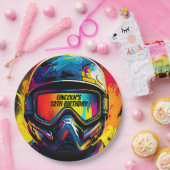 Paintball verjaardagsfeestje gepersonaliseerd papieren bordje (Feest)