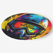 Paintball verjaardagsfeestje gepersonaliseerd papieren bordje (Gekanteld)