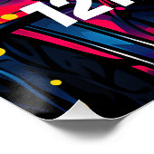 Paintball verjaardagsfeestje gepersonaliseerd perfect poster (Hoek)