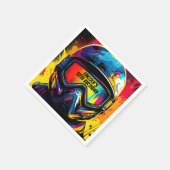 Paintball verjaardagsfeestje gepersonaliseerd servet (Hoek)