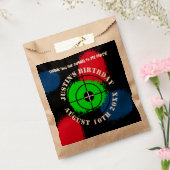 Paintball Verjaardagsfeestje gunst tassen voor tra Bedankzakje (Gezegeld)