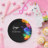 Paintball-verjaardagsfeestje Papieren Bordje (Feest)