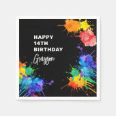 Paintball-verjaardagsfeestje Servet (Voorkant)