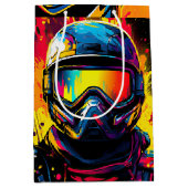 Paintball Verjaardagsfeestje Verf Splat Medium Cadeauzakje (Voorkant)