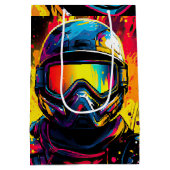 Paintball Verjaardagsfeestje Verf Splat Medium Cadeauzakje (Achterkant)