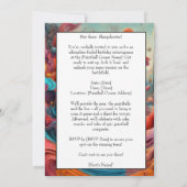 Paintball Verjaardagsfeestuitnodiging Kaart (Achterkant)