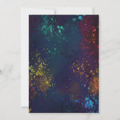 Paintball verjaardagsuitnodiging kaart (Achterkant)