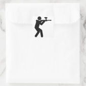 Paintball Vierkante Sticker (Tas)