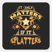 Paintball Vierkante Sticker (Voorkant)