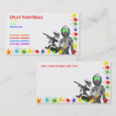 Paintball Visitekaartje (Voorkant / Achterkant)