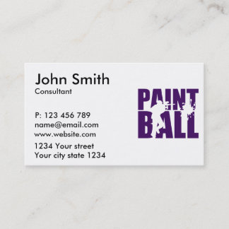 Paintball Visitekaartje