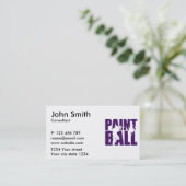 Paintball Visitekaartje (Staand voorkant)