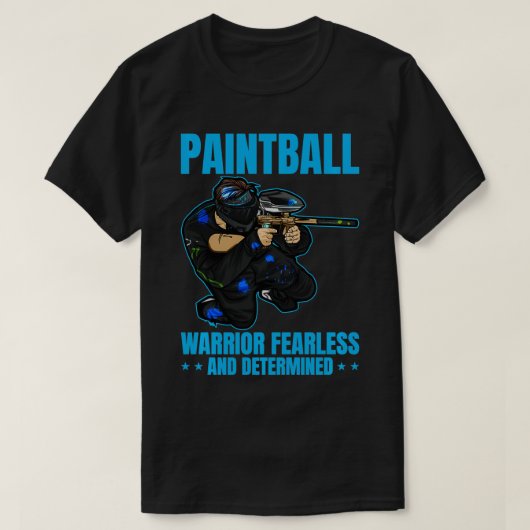 Paintball Warrior Airsoft Grappige Paintballing Pa T-shirt (Design voorkant)