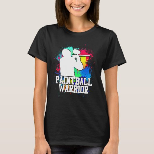 Paintball Warrior Paintballer T-shirt (Voorkant)