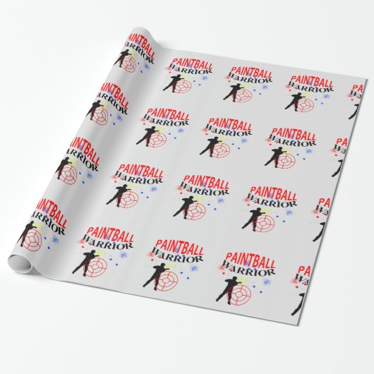 Paintball Warrior Thormated Graphic Cadeaupapier (Uitgerold)