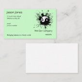 Paintball Yin-Yang Splat. Visitekaartje (Voorkant / Achterkant)