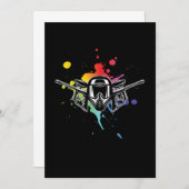 Paintballhelm Paintballspeler Markering Geschenk Kaart (Voorkant / Achterkant)