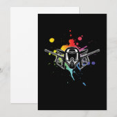 Paintballhelm-schilder-markercadeau Kaart (Voorkant / Achterkant)