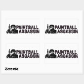 Paintballing Assassin Rechthoekige Sticker (Vel)