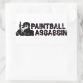 Paintballing Assassin Rechthoekige Sticker (Tas)