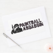 Paintballing Assassin Rechthoekige Sticker (Envelop)