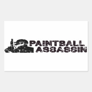 Paintballing Assassin Rechthoekige Sticker