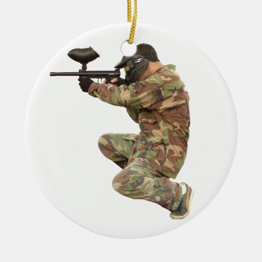 Paintballing Keramisch Ornament (Voorkant)