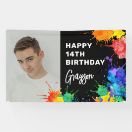 Paintballing Photo Birthday Party Invitation Spandoek