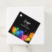 Paintballing verjaardagsfeestje bedankjes labels (In situ)