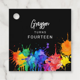 Paintballing verjaardagsfeestje bedankjes labels