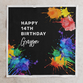 Paintballing verjaardagsfeestje servet