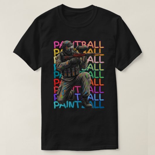 Paintballspeler T-shirt (Design voorkant)
