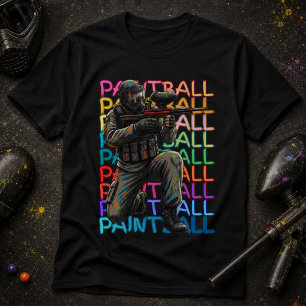 Paintballspeler T-shirt