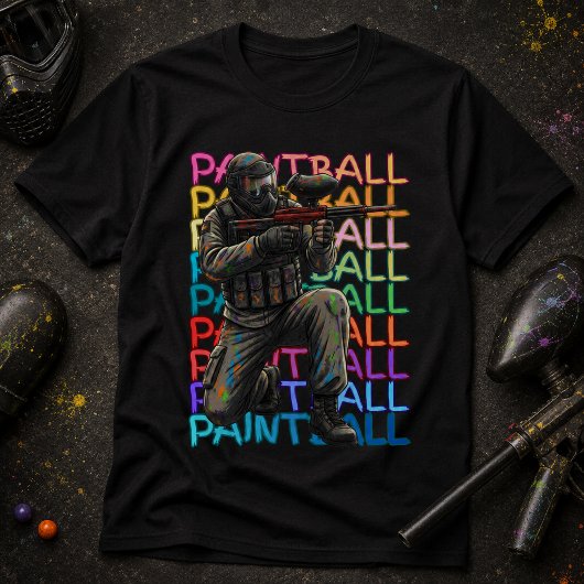 Paintballspeler T-shirt