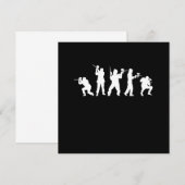 Paintballspelers Paintball Marker Paintball Pistoo Kaart (Voorkant / Achterkant)