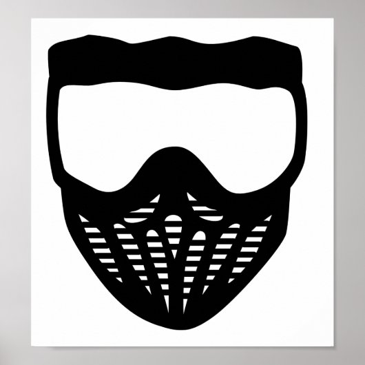 Paintbalmasker Poster (Voorkant)