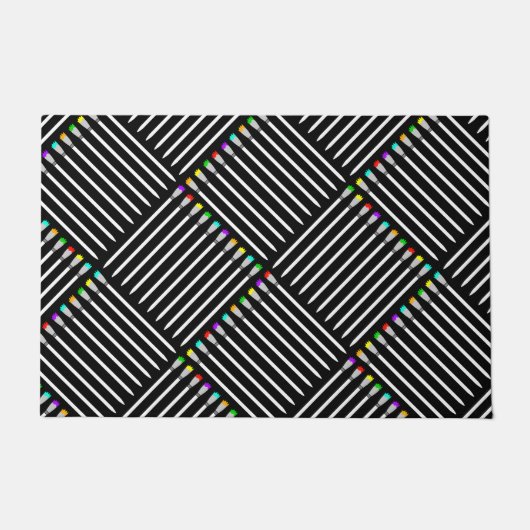 Paintborstelkruisje Deurmat (Voorkant)