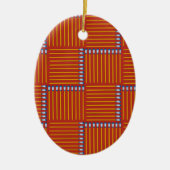 Paintborstelkruisje Keramisch Ornament (Voorkant)