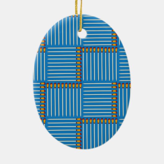 Paintborstelkruisje Keramisch Ornament (Achterkant)