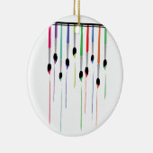 Paintborstelverf Keramisch Ornament (Rechts)