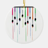 Paintborstelverf Keramisch Ornament (Voorkant)