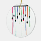 Paintborstelverf Keramisch Ornament (Links)