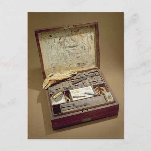 Paintbox van John James Audubon Briefkaart (Voorkant)