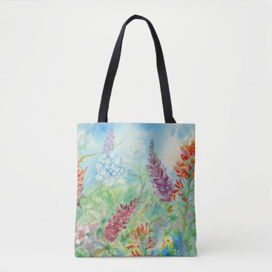 Paintbrush Weide Tote Bag (Voorkant)