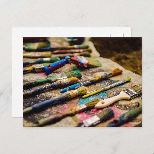 PAINTBRUSHES BRIEFKAART (Voorkant / Achterkant)