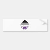 Paintdrip Asexual Ace Bumpersticker (Voorkant)