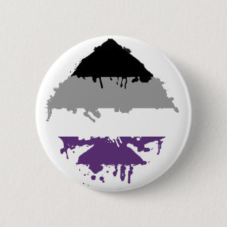 Paintdrip Asexual Ace Ronde Button 5,7 Cm